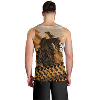 Greek Mythology Chaos Men Tank Top Ancient Temple Ruins Classical Art Greek Key Pattern
