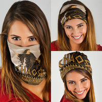 Greek Mythology Chaos Neck Gaiter Ancient Temple Ruins Classical Art Greek Key Pattern