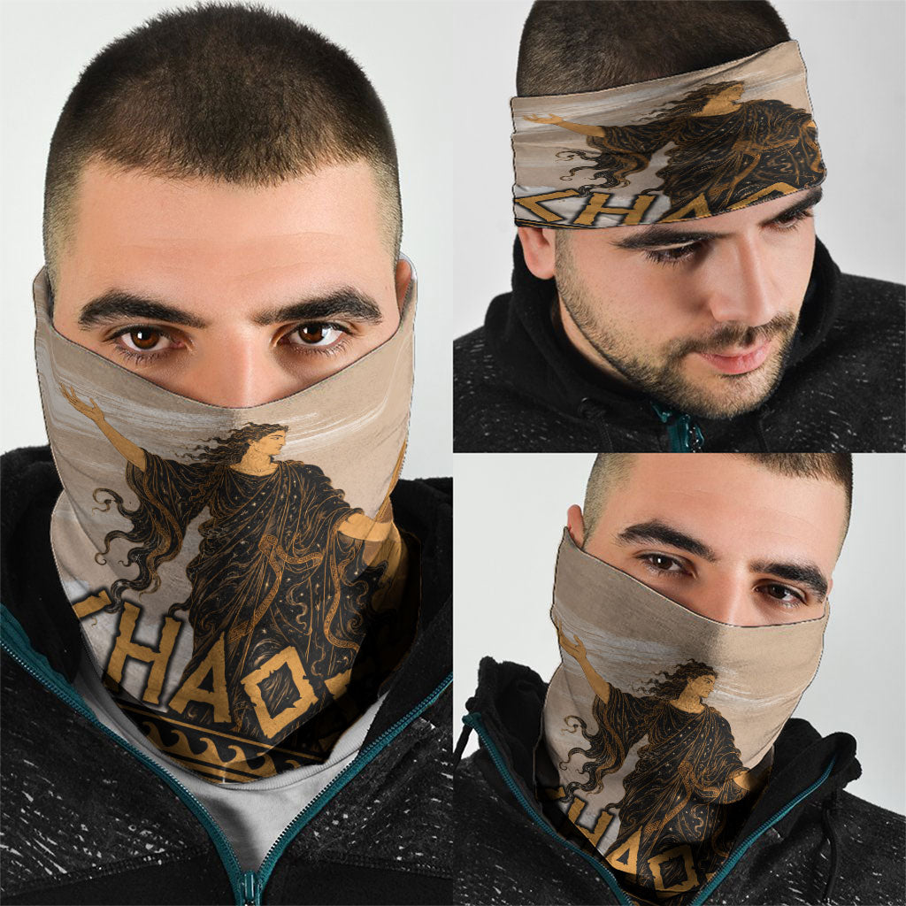 Greek Mythology Chaos Neck Gaiter Ancient Temple Ruins Classical Art Greek Key Pattern