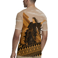 Greek Mythology Chaos Rugby Jersey Ancient Temple Ruins Classical Art Greek Key Pattern