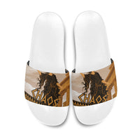 Greek Mythology Chaos Slide Sandals Ancient Temple Ruins Classical Art Greek Key Pattern