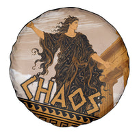 Greek Mythology Chaos Spare Tire Cover Ancient Temple Ruins Classical Art Greek Key Pattern