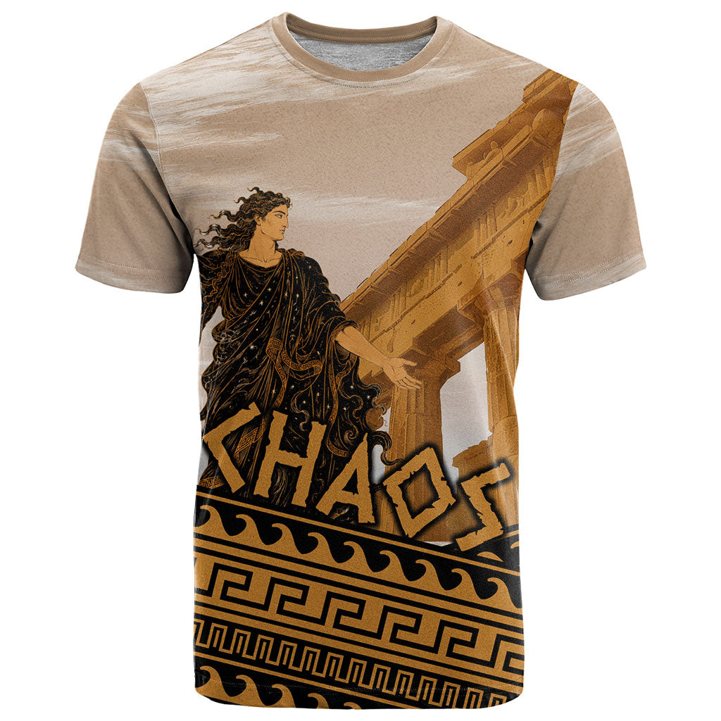 Greek Mythology Chaos T Shirt Ancient Temple Ruins Classical Art Greek Key Pattern