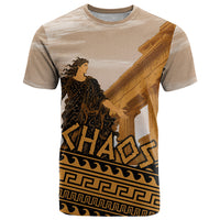 Greek Mythology Chaos T Shirt Ancient Temple Ruins Classical Art Greek Key Pattern