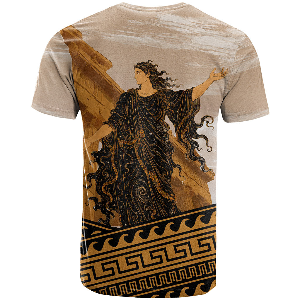Greek Mythology Chaos T Shirt Ancient Temple Ruins Classical Art Greek Key Pattern