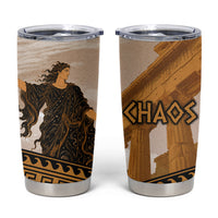 Greek Mythology Chaos Tumbler Cup Ancient Temple Ruins Classical Art Greek Key Pattern