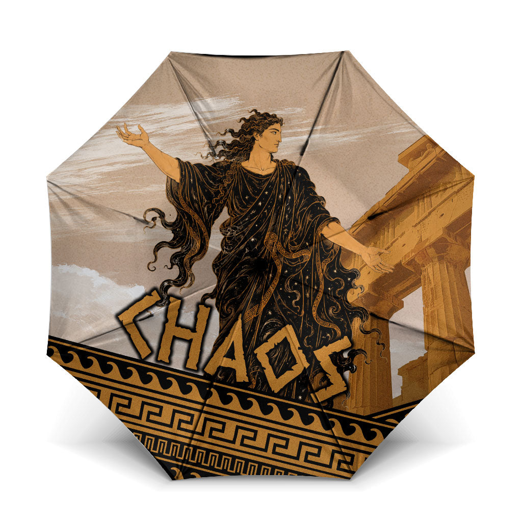 Greek Mythology Chaos Umbrella Ancient Temple Ruins Classical Art Greek Key Pattern