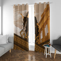 Greek Mythology Chaos Window Curtain Ancient Temple Ruins Classical Art Greek Key Pattern