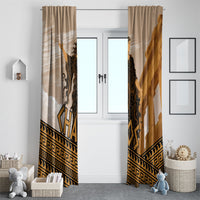 Greek Mythology Chaos Window Curtain Ancient Temple Ruins Classical Art Greek Key Pattern