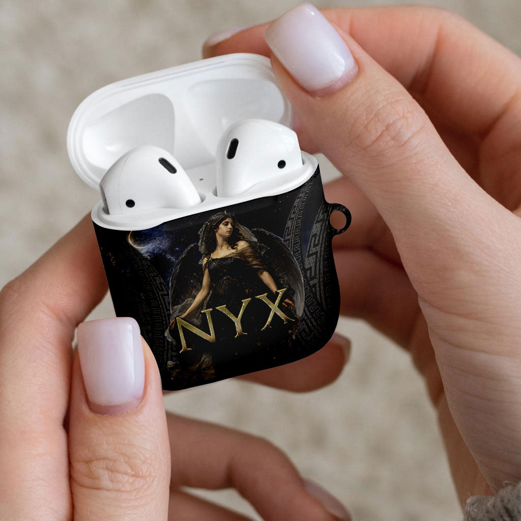 Greek Mythology Nyx AirPods Case Celestial Starry Night Classical Art Greek Key