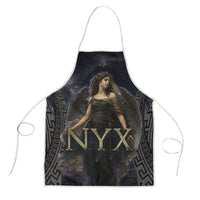 Greek Mythology Nyx Apron Celestial Starry Night Classical Art Greek Key