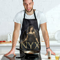Greek Mythology Nyx Apron Celestial Starry Night Classical Art Greek Key