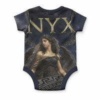Greek Mythology Nyx Baby Onesie Celestial Starry Night Classical Art Greek Key