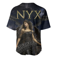 Greek Mythology Nyx Baseball Jersey Celestial Starry Night Classical Art Greek Key