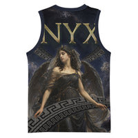 Greek Mythology Nyx Basketball Jersey Celestial Starry Night Classical Art Greek Key