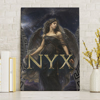 Greek Mythology Nyx Canvas Wall Art Celestial Starry Night Classical Art Greek Key