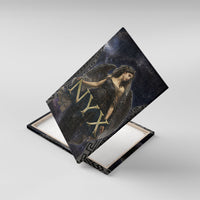 Greek Mythology Nyx Canvas Wall Art Celestial Starry Night Classical Art Greek Key