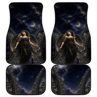 Greek Mythology Nyx Car Mats Celestial Starry Night Classical Art Greek Key