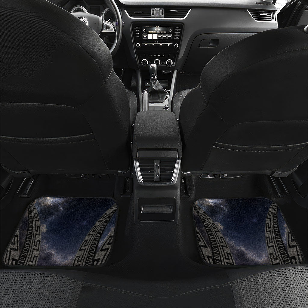 Greek Mythology Nyx Car Mats Celestial Starry Night Classical Art Greek Key