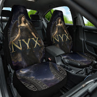 Greek Mythology Nyx Car Seat Cover Celestial Starry Night Classical Art Greek Key