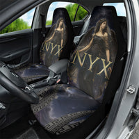 Greek Mythology Nyx Car Seat Cover Celestial Starry Night Classical Art Greek Key