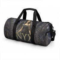 Greek Mythology Nyx Duffle Bag Celestial Starry Night Classical Art Greek Key