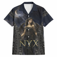 Greek Mythology Nyx Hawaiian Shirt Celestial Starry Night Classical Art Greek Key