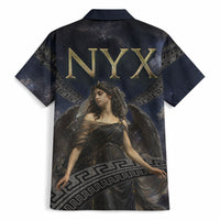Greek Mythology Nyx Hawaiian Shirt Celestial Starry Night Classical Art Greek Key