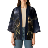 Greek Mythology Nyx Kimono Celestial Starry Night Classical Art Greek Key