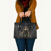 Greek Mythology Nyx Leather Bag Celestial Starry Night Classical Art Greek Key