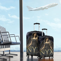 Greek Mythology Nyx Luggage Cover Celestial Starry Night Classical Art Greek Key