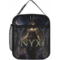 Greek Mythology Nyx Lunch Bag Celestial Starry Night Classical Art Greek Key