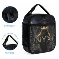 Greek Mythology Nyx Lunch Bag Celestial Starry Night Classical Art Greek Key
