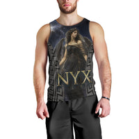 Greek Mythology Nyx Men Tank Top Celestial Starry Night Classical Art Greek Key