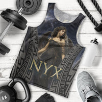 Greek Mythology Nyx Men Tank Top Celestial Starry Night Classical Art Greek Key