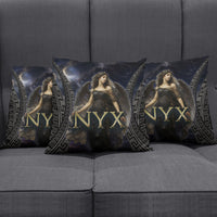 Greek Mythology Nyx Pillow Cover Celestial Starry Night Classical Art Greek Key