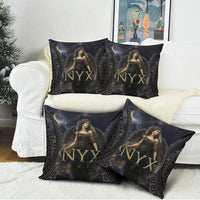 Greek Mythology Nyx Pillow Cover Celestial Starry Night Classical Art Greek Key