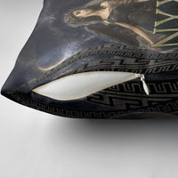 Greek Mythology Nyx Pillow Cover Celestial Starry Night Classical Art Greek Key