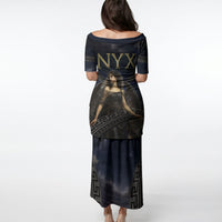 Greek Mythology Nyx Puletasi Celestial Starry Night Classical Art Greek Key