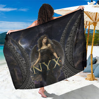 Greek Mythology Nyx Sarong Celestial Starry Night Classical Art Greek Key