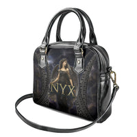 Greek Mythology Nyx Shoulder Handbag Celestial Starry Night Classical Art Greek Key