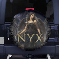 Greek Mythology Nyx Spare Tire Cover Celestial Starry Night Classical Art Greek Key