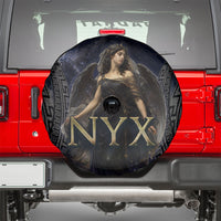 Greek Mythology Nyx Spare Tire Cover Celestial Starry Night Classical Art Greek Key