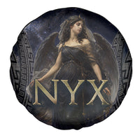 Greek Mythology Nyx Spare Tire Cover Celestial Starry Night Classical Art Greek Key