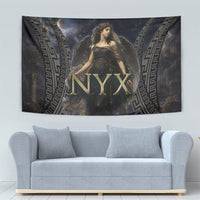 Greek Mythology Nyx Tapestry Celestial Starry Night Classical Art Greek Key