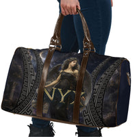 Greek Mythology Nyx Travel Bag Celestial Starry Night Classical Art Greek Key