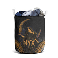 Greek Mythology Nyx Laundry Basket Starry Night Classical Art Greek Key Pattern