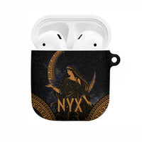 Greek Mythology Nyx AirPods Case Starry Night Classical Art Greek Key Pattern