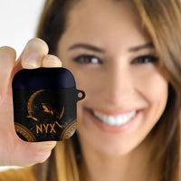 Greek Mythology Nyx AirPods Case Starry Night Classical Art Greek Key Pattern