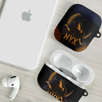Greek Mythology Nyx AirPods Case Starry Night Classical Art Greek Key Pattern